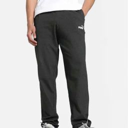 Puma Grey Cotton Regular Fit Trackpants-image-24