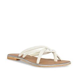 Rocia by Regal Women's White Toe Ring Sandals-image-10