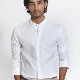 Rare Rabbit White Regular Fit Checks Shirt-picture-17
