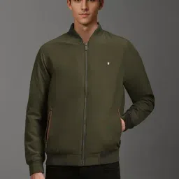 Louis Philippe Green Regular Fit Bomber Jacket-picture-12