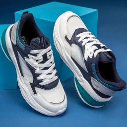 Red Tape Men's Slam Dunk Classics White & Blue Sneakers-7