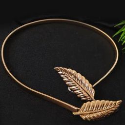 YouBella Adjustable Golden Waist Belt for Women-image-57