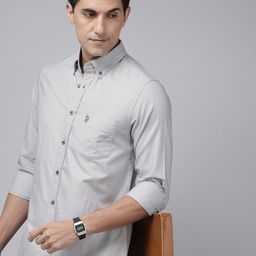 U.S. Polo Assn. Tailored Fit Pure Cotton Casual Shirt-image-92