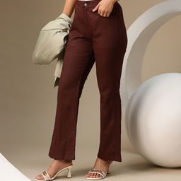 Chemistry Women High-Rise Easy Wash Bootcut Trousers-image-31