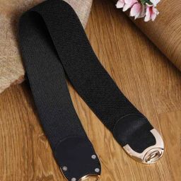 YouBella Adjustable Black Waist Belt for Women-47