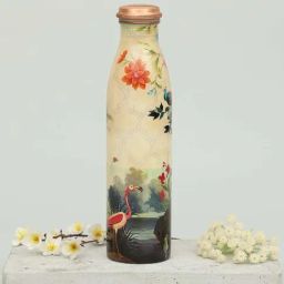 India Circus by Krsnaa Mehta Yellow Copper River Bank Silvassa Water Bottle (0.95 L)-32