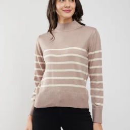 Fablestreet Beige Acrylic Regular Fit Sweater-picture-14