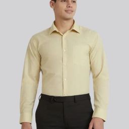 Park Avenue Yellow Slim Fit Shirt-29