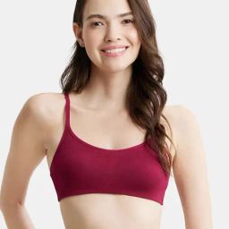 Jockey Maroon Plain Everyday Bra-picture-10