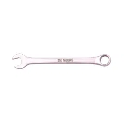 De Neers Combination Ring & Open End Spanner Elliptical Pattern 18 mm, CS-18 STUBBY image 1