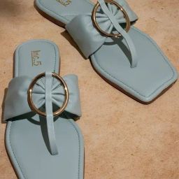 Inc.5 Women's Blue T-Strap Sandals-image-55