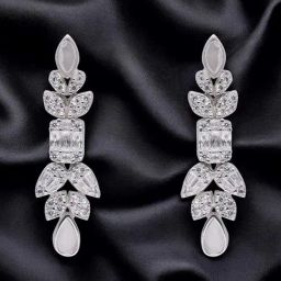 crash.club by CKC 925 Sterling Silver Dazzling Teardrop Zircon Earrings for Women-picture-36