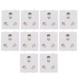 Cona 9416 6/16A White 3 Pin Socket Pack of 10-34