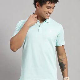Rock.It Sea Blue Smart Fit Polo T-Shirt-image-80