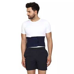 Reify Premium Lumbar Support Waist Belt in Blue Color for Lower Back Support, Size M image 5