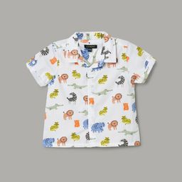 Juniors by Lifestyle Boys Spread Collar Conversational Printed Cotton Casual Shirt-picture-31