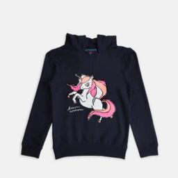 Pantaloons Junior Navy Embellished Full Sleeves Sweatshirt-image-16