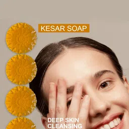 GROOVY Set Of 4 Kesar Bathing Soap- 100 g Each image 4