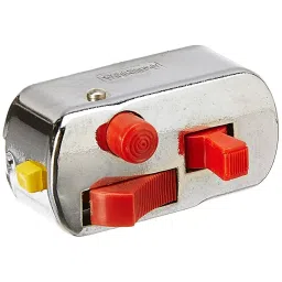 Uno Minda Handle Bar Switch - 12V Chrome - with Engine Kill - Chrome Cover, Red Buttons for Bajaj Chetak (SW-0744)-14