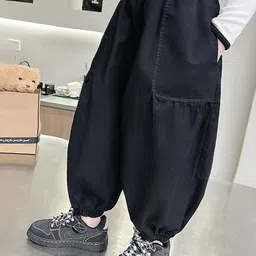 LULU & SKY Girls Tapered Fit Joggers Trousers-image-16