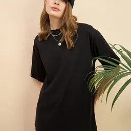 PockMAN Drop-Shoulder Sleeves Bio Finish Cotton Oversized T-shirt-picture-4