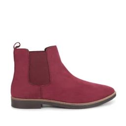 Yoho Men's Burgundy Chelsea Boots-23