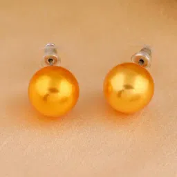 Estele Gold-Plated Sparkling Stud Earrings-image-15