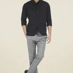 Basics Black Sleeveless Linen Blend Jacket-picture-0
