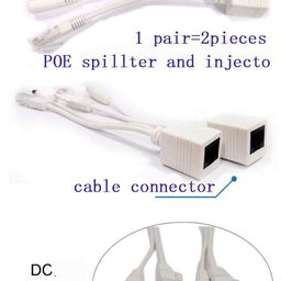 LipiWorld Power Over Ethernet Poe Injector Splitter Adapter Poe Cables for Internet Protocol Camera, White image 3