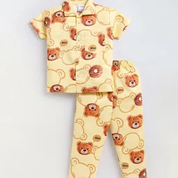 NAUTI KIDZ Boys Pure Cotton Cartoon Characters Printed Night suit-image-69