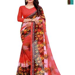 Moda Rapido Floral Pure Georgette Saree-image-85