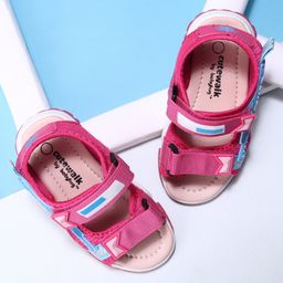Cute Walk by Babyhug Velcro Sandals - Pink-picture-11