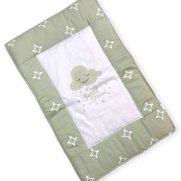 Carerio Pure Cotton Baby Mats With Sweet Dream Cloud Print - Green-image-78