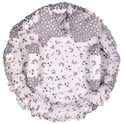 Toddylon Baby Nest for New Born Reversible Bed Sleeping Bedding Set -  Grey-14