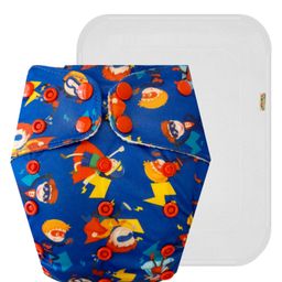 Dumbledo Unisex Premium Cloth Diaper With Leak-Proof, Absorbent 6-Layer White Insert-Dryfeel With Comfortable Fit For 3 Months To 3 Years, Pack Of 1, One Size Diaper With Insert/Pad-8