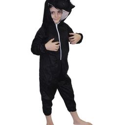 Kaku Fancy Dresses Gorilla Wild Animal Theme Costume Set  - Black-image-33