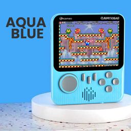Sameo Rechargeable 8 Bit Classic GameGear Handheld Video Game Console with 666 Classic Retro Games - Aqua Blue-14