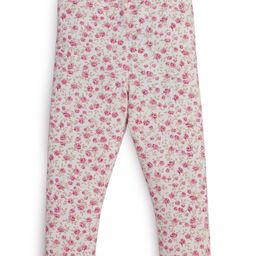 JusCubs Cotton Lycra Floral Printed Leggings - Off White-image-88