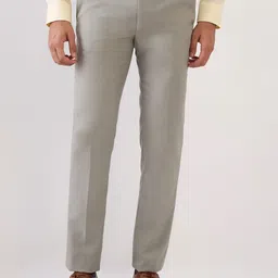 Park Avenue Men Solid Slim Fit Formal Trousers-image-15
