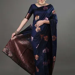BlueRang Woven Design Zari Banarasi Saree-picture-31