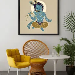 999Store Off White & Brown 1 Piece Canvas Religious Wall Paintings-image-39