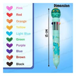 FunBlast Dinosaur Theme 10 in 1 Ball Pen Set Multicolour  Pack of 2 image 3