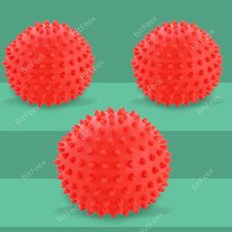 BitFeex Squeezy Round Shape Toy Soft Rubber, Chu Chu Sound, Fun Bath Time Toy for Kids 1+ Years, Color May Vary image 3