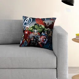 Marvel Blue & Green Marvel Character Printed Cushion With Cover-image-35