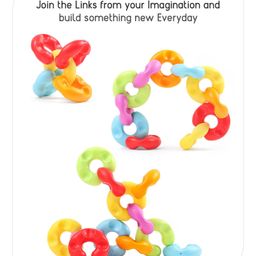 Babyhug C Shaped Chain Links Multicolor - 12 Pieces image 4