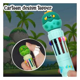 FunBlast Dinosaur Theme 10 in 1 Ball Pen Set Multicolour  Pack of 2 image 5