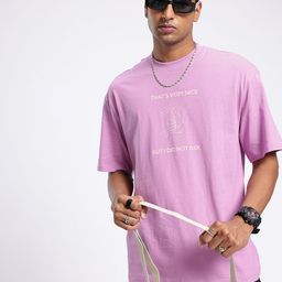 glitchez Street Touch Graphic & Typography Printed Relaxed Fit T-shirt-image-25