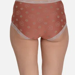 mod & shy Rust Printed Hipster Panty image 2
