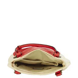 Sugarush Strand Red & White Color Block Medium Handbag image 4