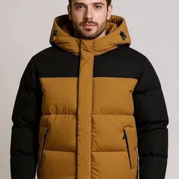 Mast & Harbour Colourblocked Hooded Padded Jacket-picture-2
